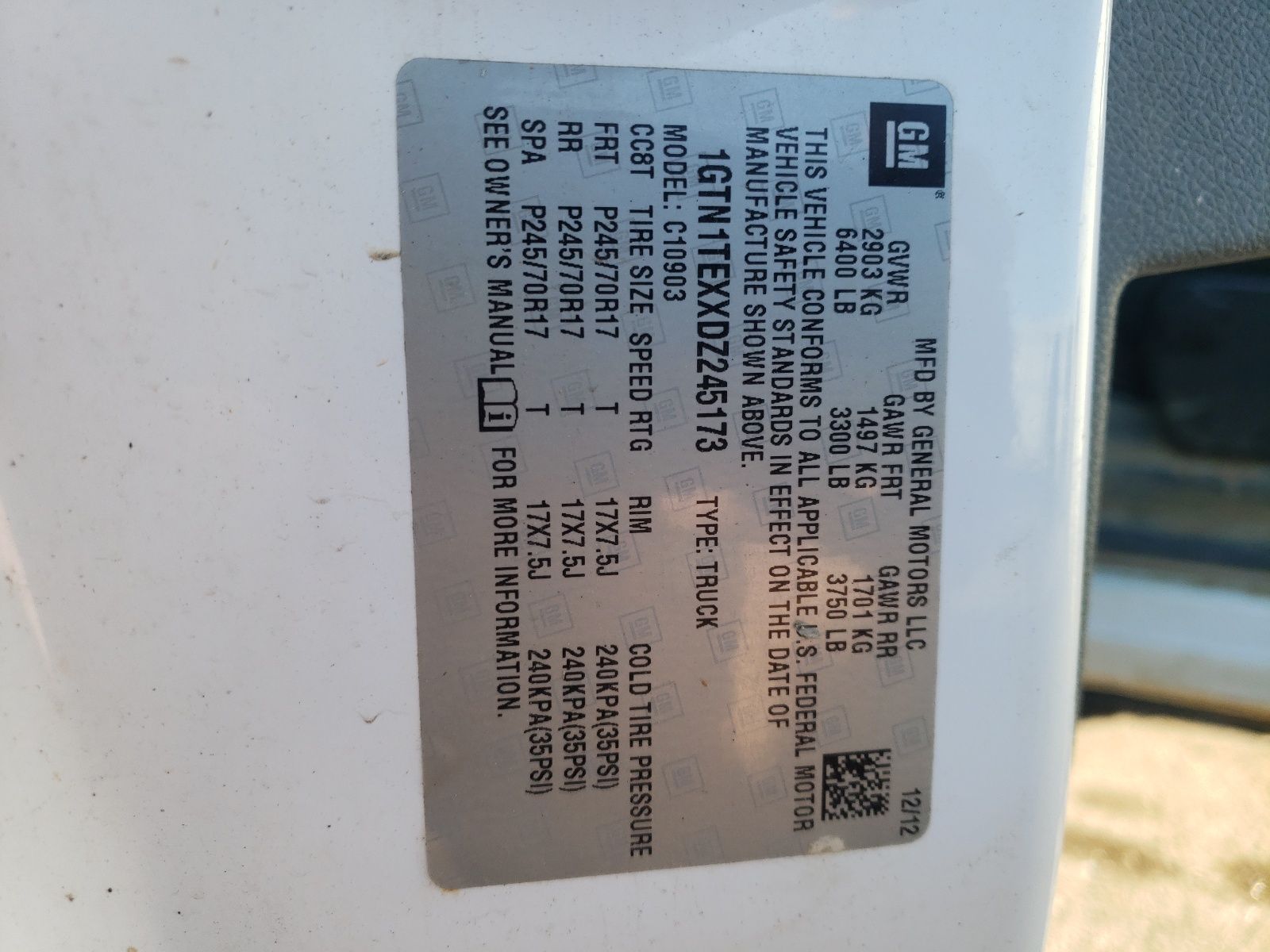 2013 GMC Sierra C1500