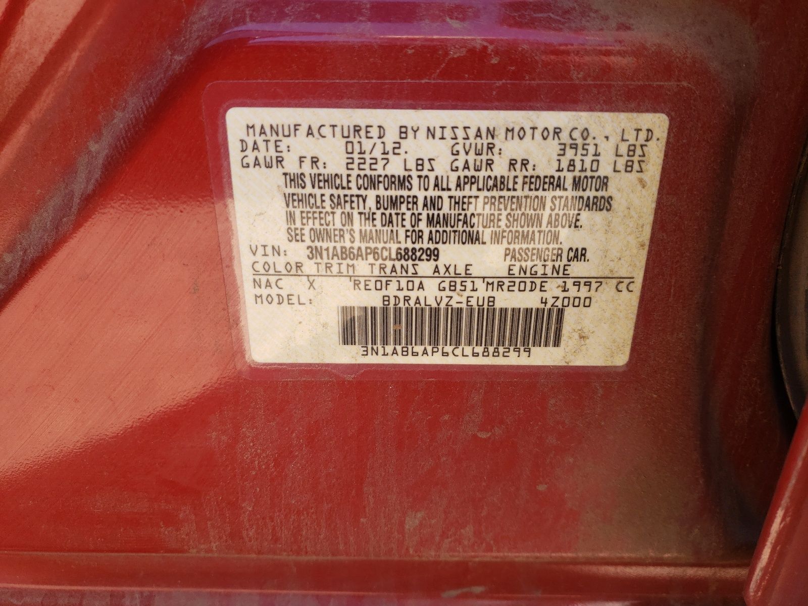 2012 Nissan Sentra 2.0