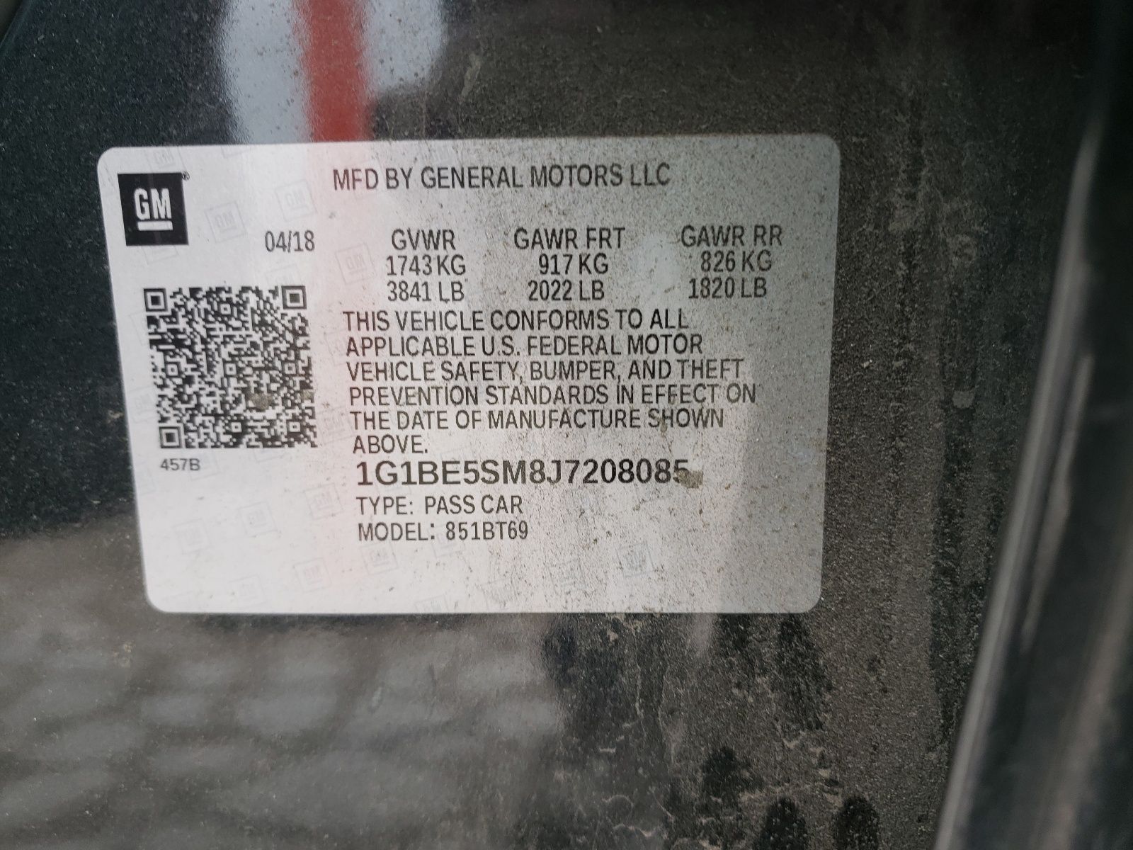 2018 Chevrolet Cruze lt