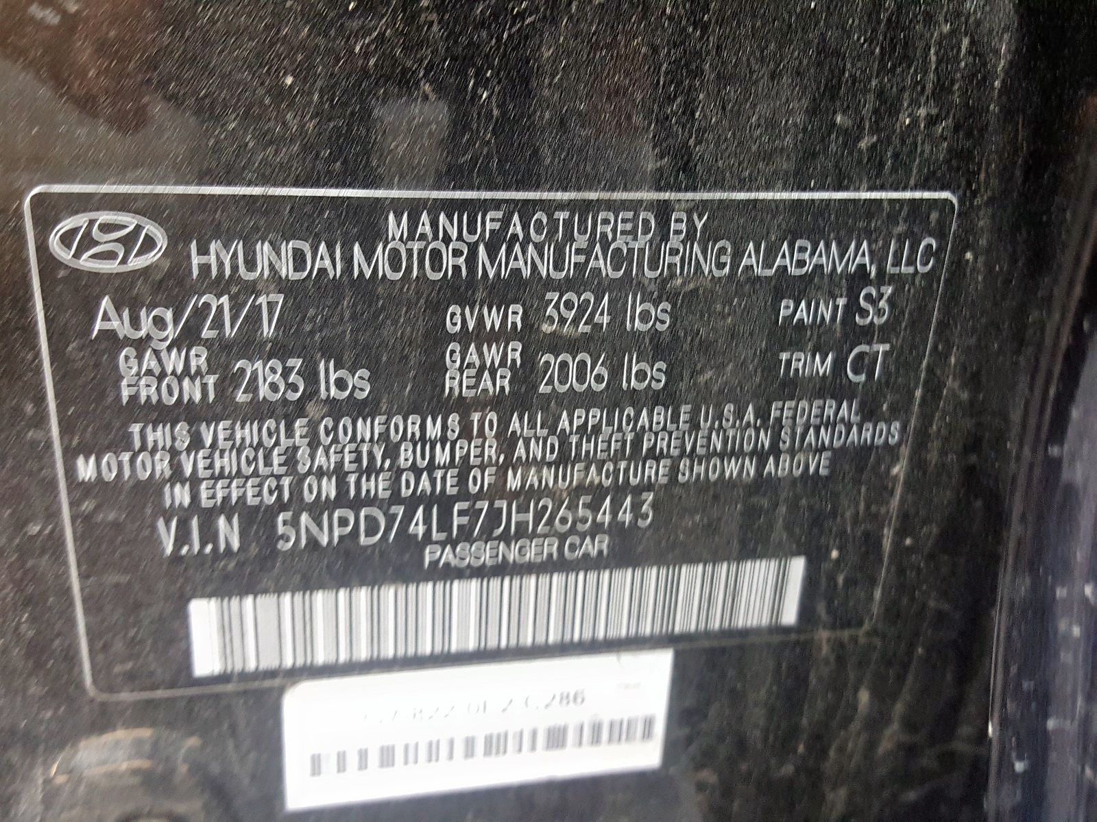 2018 Hyundai Elantra se