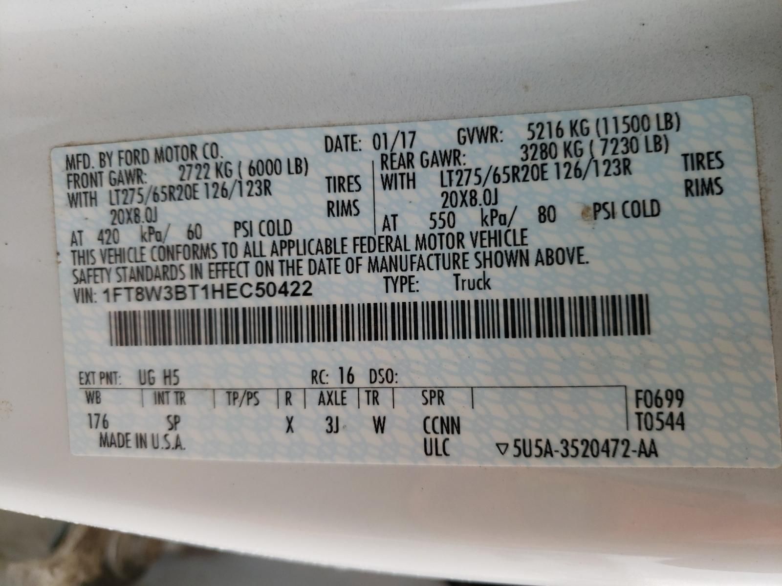 2017 Ford F350 Super Duty