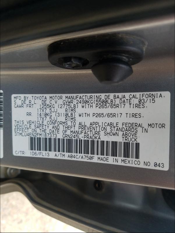 2015 Toyota Tacoma Double Cab
