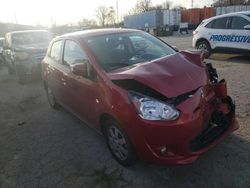 Salvage cars for sale from Copart Cudahy, WI: 2015 Mitsubishi Mirage ES