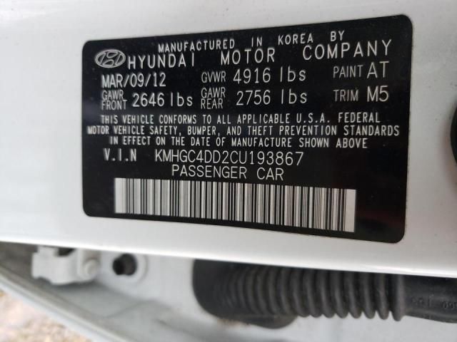 2012 Hyundai Genesis 3.8L