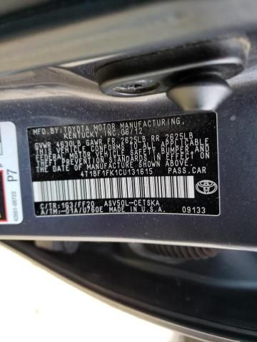 2012 Toyota Camry Base