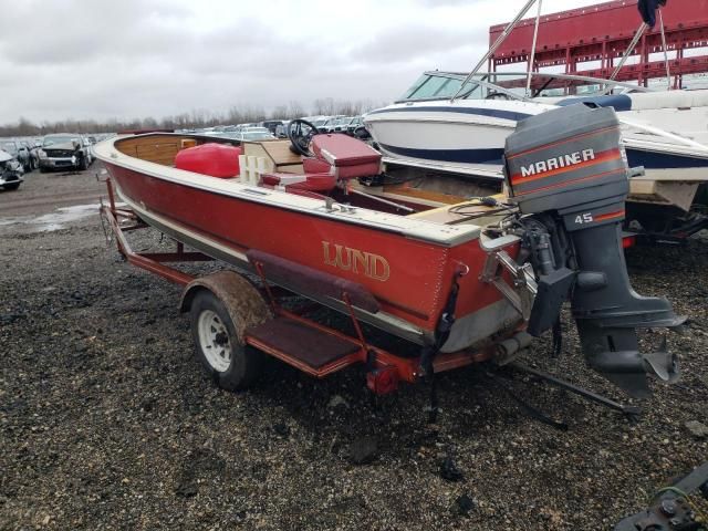 1986 Lund Boat With Trailer