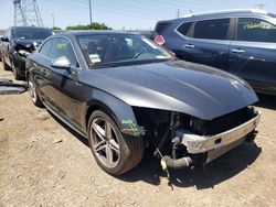 Salvage cars for sale from Copart Elgin, IL: 2018 Audi S5 Premium Plus