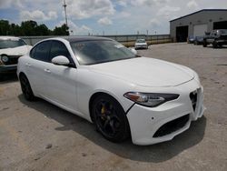 Salvage cars for sale from Copart Sikeston, MO: 2018 Alfa Romeo Giulia TI