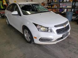 Salvage cars for sale from Copart Billings, MT: 2016 Chevrolet Cruze Limited LT