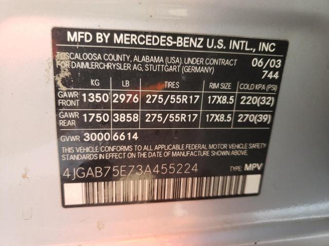 2003 Mercedes-Benz Ml 500