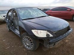 Honda salvage cars for sale: 2005 Honda Civic LX