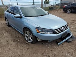 Volkswagen salvage cars for sale: 2012 Volkswagen Passat SE