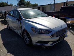 Salvage cars for sale from Copart New Orleans, LA: 2017 Ford Fusion SE