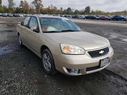 Chevrolet Malibu salvage cars for sale: 2007 Chevrolet Malibu LT