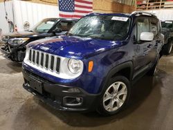 Jeep Renegade salvage cars for sale: 2016 Jeep Renegade Limited