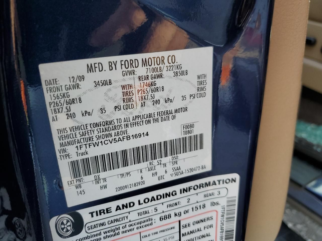 2010 Ford F150 Supercrew