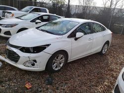 Chevrolet salvage cars for sale: 2019 Chevrolet Cruze LT