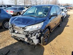 Salvage cars for sale from Copart Hartford City, IN: 2016 Honda CR-V SE