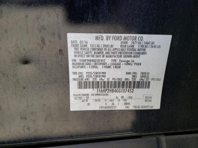 2016 Ford Taurus sel