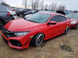 Honda Civic SI salvage cars for sale: 2017 Honda Civic SI