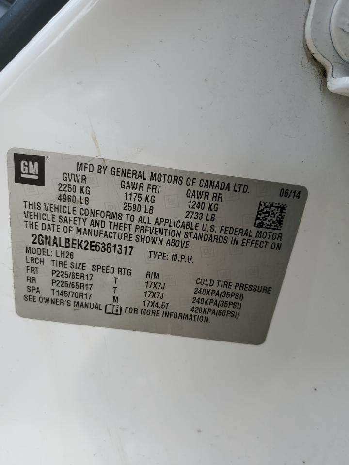 2014 Chevrolet Equinox lt