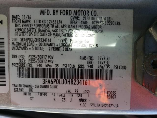 2017 Ford Fusion SE Hybrid