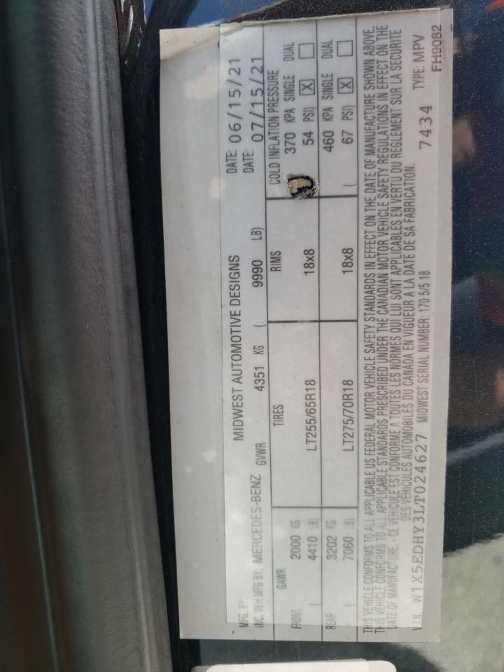 2020 Mercedes-Benz Sprinter 3500