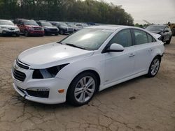 Chevrolet Cruze salvage cars for sale: 2015 Chevrolet Cruze LTZ