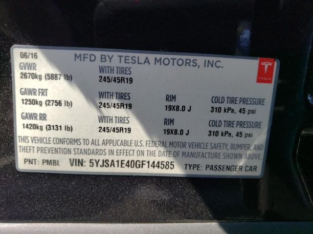 2016 Tesla Model s