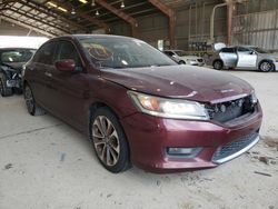 Honda Accord salvage cars for sale: 2015 Honda Accord Sport