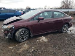 Honda salvage cars for sale: 2015 Honda Civic LX