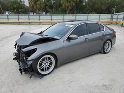 Salvage cars for sale from Copart Fort Pierce, FL: 2011 Infiniti G37 Base