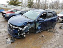 Salvage cars for sale from Copart Davison, MI: 2022 Chevrolet Equinox RS