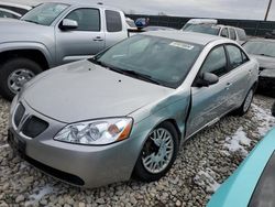 Pontiac salvage cars for sale: 2006 Pontiac G6 SE1