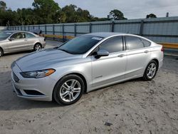 Salvage cars for sale from Copart Fort Pierce, FL: 2018 Ford Fusion SE Hybrid