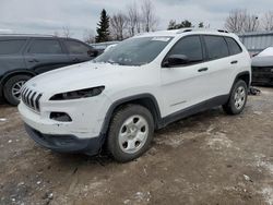 Vehiculos salvage en venta de Copart Bowmanville, ON: 2015 Jeep Cherokee Sport