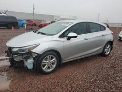 Chevrolet salvage cars for sale: 2017 Chevrolet Cruze LT