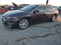 Chevrolet salvage cars for sale: 2016 Chevrolet Malibu LT