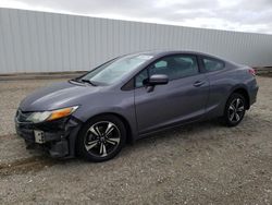Salvage cars for sale from Copart Adelanto, CA: 2015 Honda Civic EX