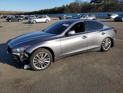 Salvage cars for sale from Copart Brookhaven, NY: 2019 Infiniti Q50 Luxe