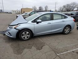 Salvage cars for sale from Copart Moraine, OH: 2017 Chevrolet Cruze LS