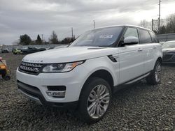 Land Rover Range Rover Vehiculos salvage en venta: 2016 Land Rover Range Rover Sport HSE