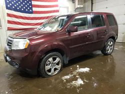 Salvage cars for sale from Copart Lyman, ME: 2012 Honda Pilot EXL