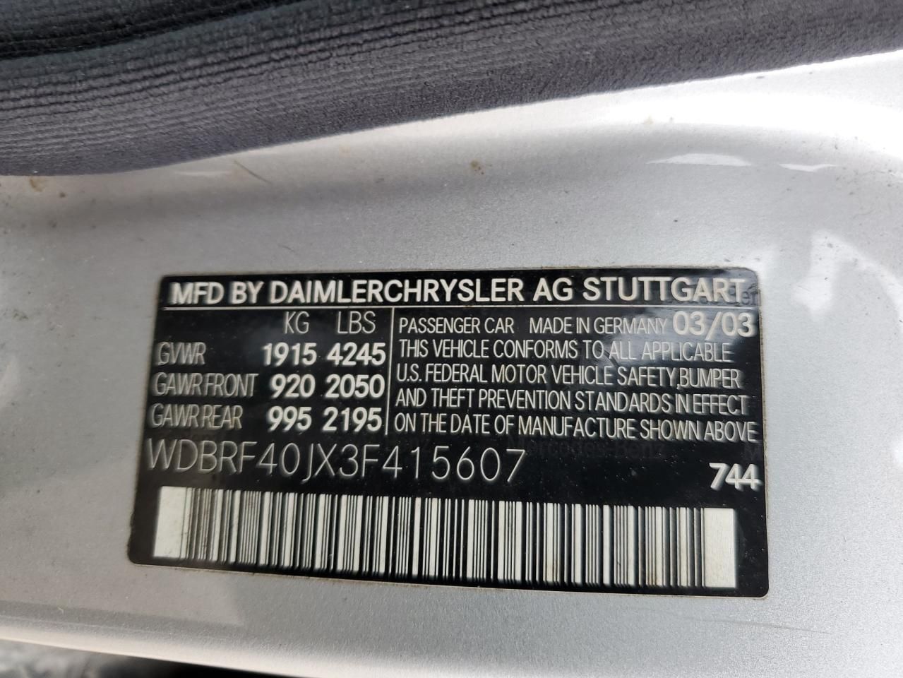 2003 Mercedes-Benz C 230k Sport Sedan