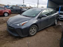 Salvage cars for sale from Copart Colorado Springs, CO: 2019 Toyota Prius