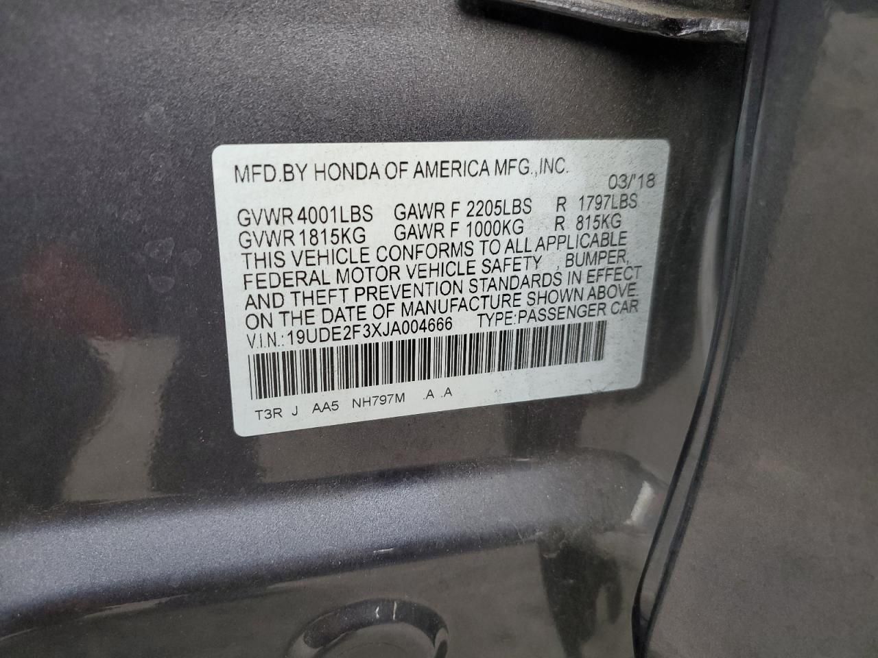 2018 Acura Ilx Base Watch Plus