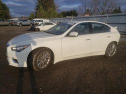 Salvage cars for sale from Copart Finksburg, MD: 2022 Infiniti Q50 Luxe
