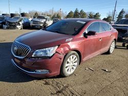 Salvage cars for sale from Copart Denver, CO: 2016 Buick Lacrosse