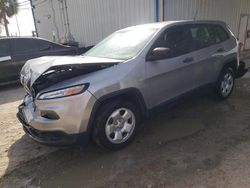 Jeep Cherokee Sport salvage cars for sale: 2017 Jeep Cherokee Sport