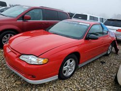 Chevrolet salvage cars for sale: 2002 Chevrolet Monte Carlo SS